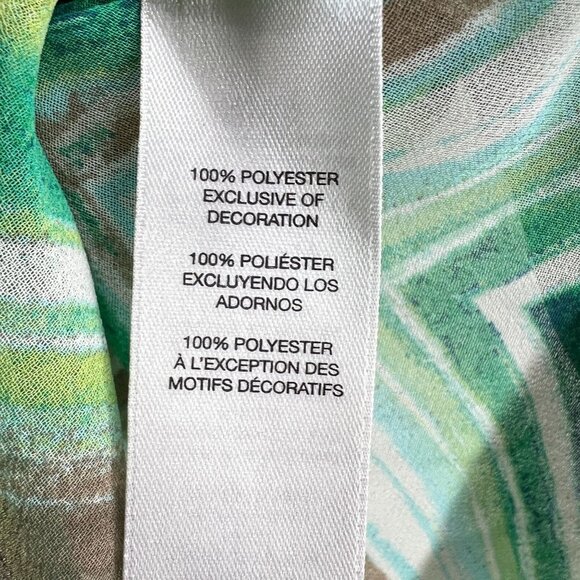 Chico's Tunic Blouse Watercolor Chevron Lorelai II Top with Sequins Womens Size - Picture 10 of 15